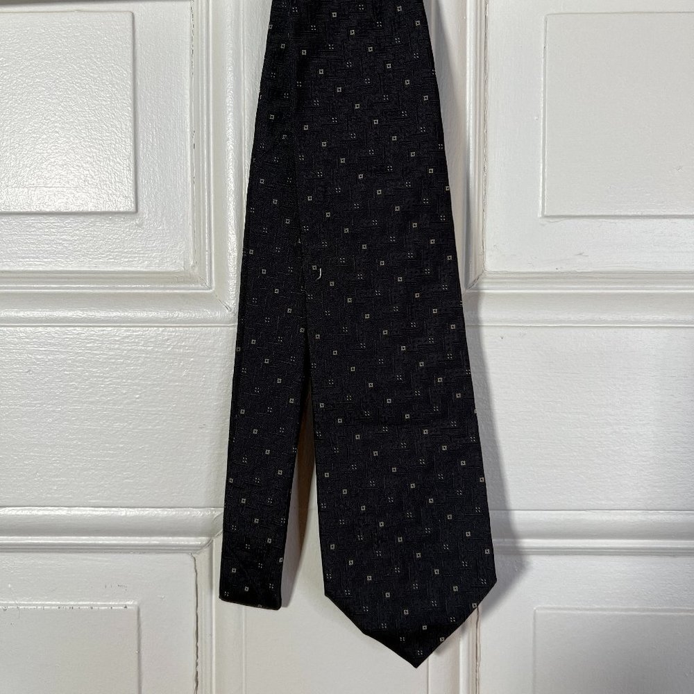 Vintage Dior Silk Black Motif Tie